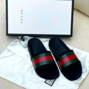 Authentic Gucci Mens Slides size 10